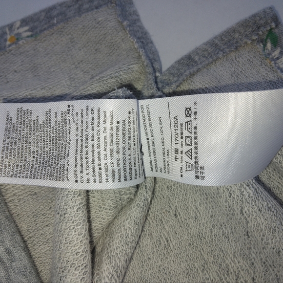 Old Navy French terry Womens size XXL  Daisy print, 3/4 sleeve, tunic pullover - Picture 5 of 8